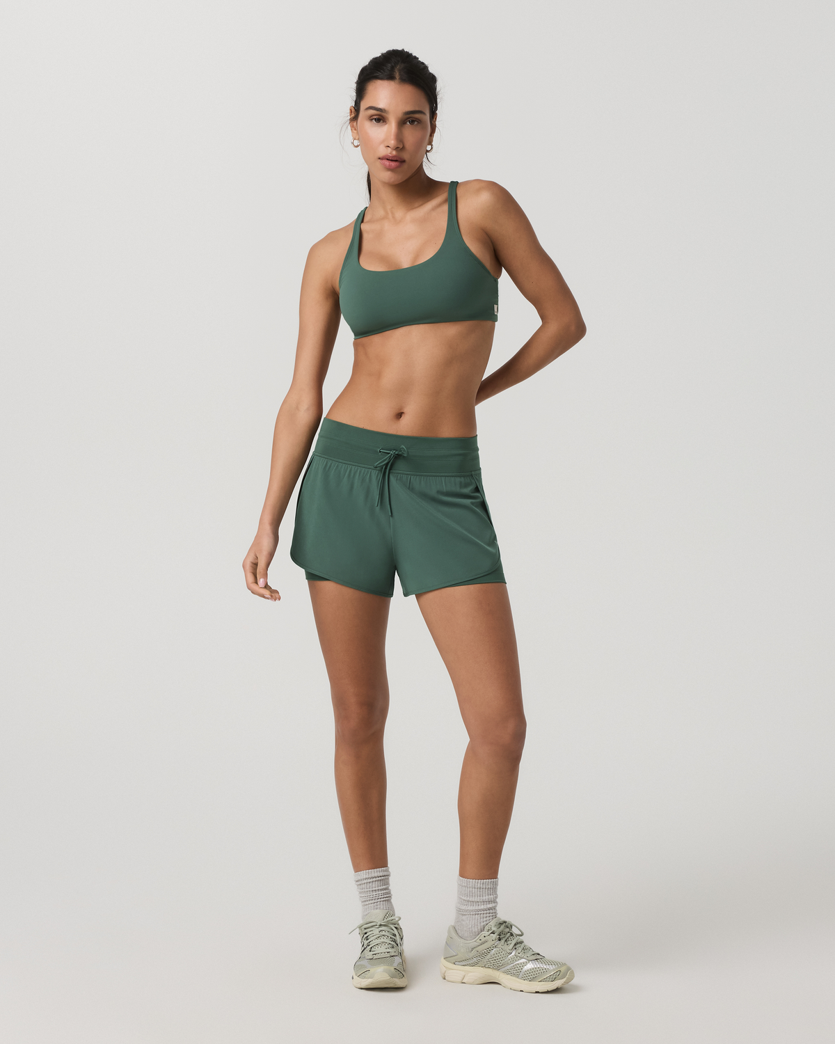 Women|New Vuori Yosemite Bra Women's Agate Green Strappy Sports Bra