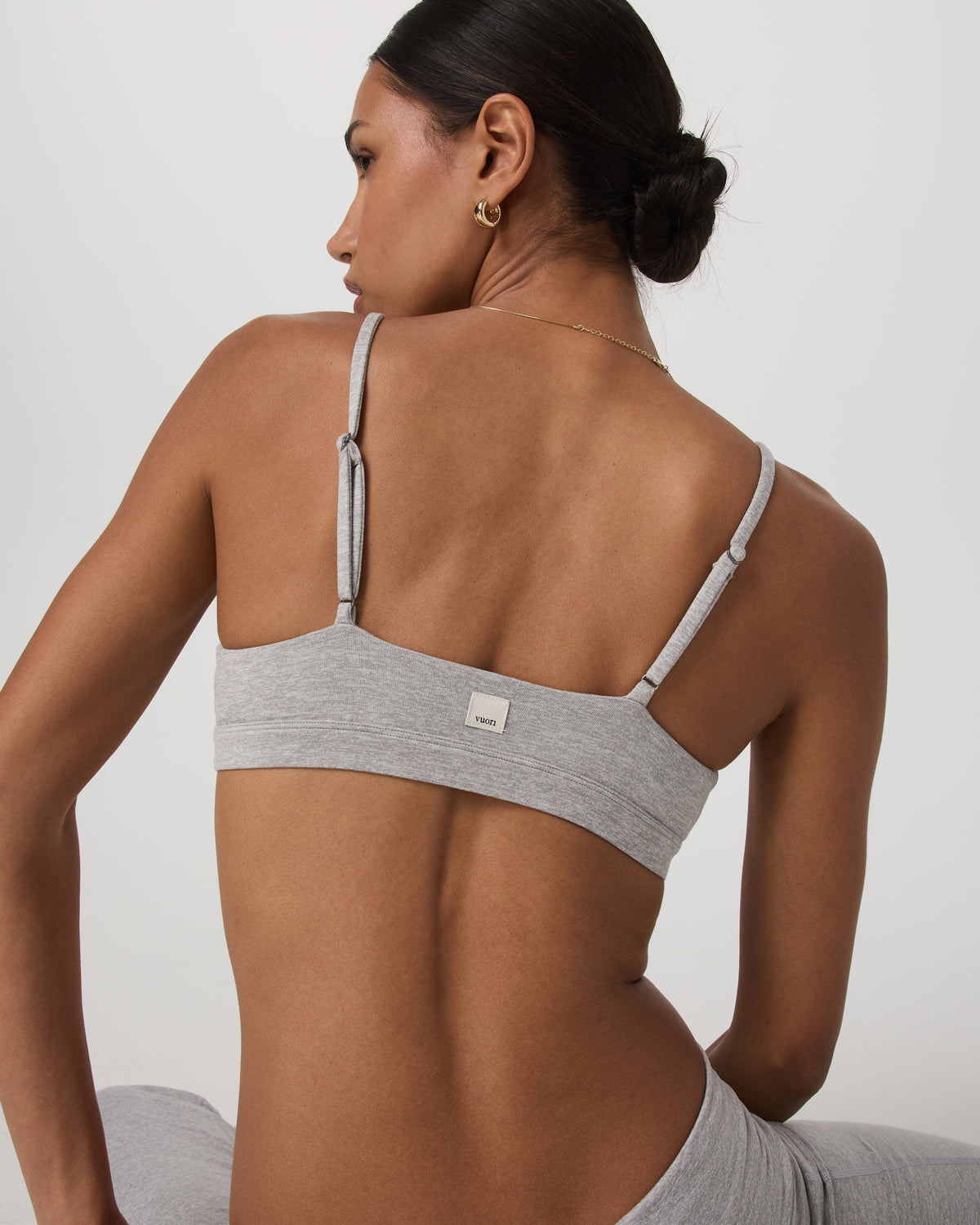 Women|New Vuori Halo Triangle Bra Pale Grey Heather Low-Support Bra