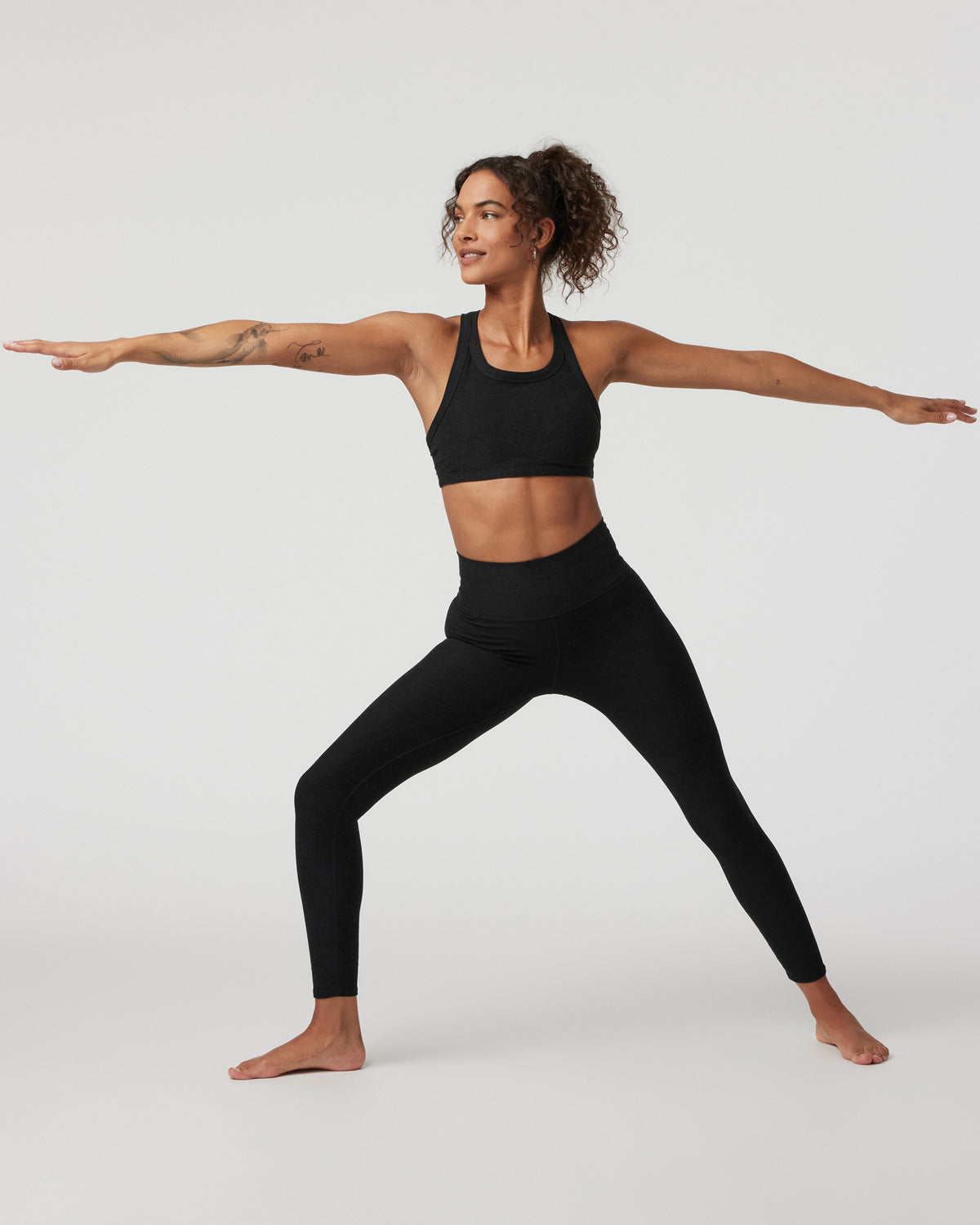Women Vuori Elevation Racer Bra Black Racerback Sports Bra