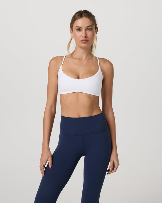 Women|New Vuori Vuori AllTheFeels™ Strappy Back Bra Women's White Sports Bra