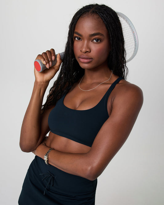 Women Vuori Yosemite Bra Ink Strappy Sports Bra