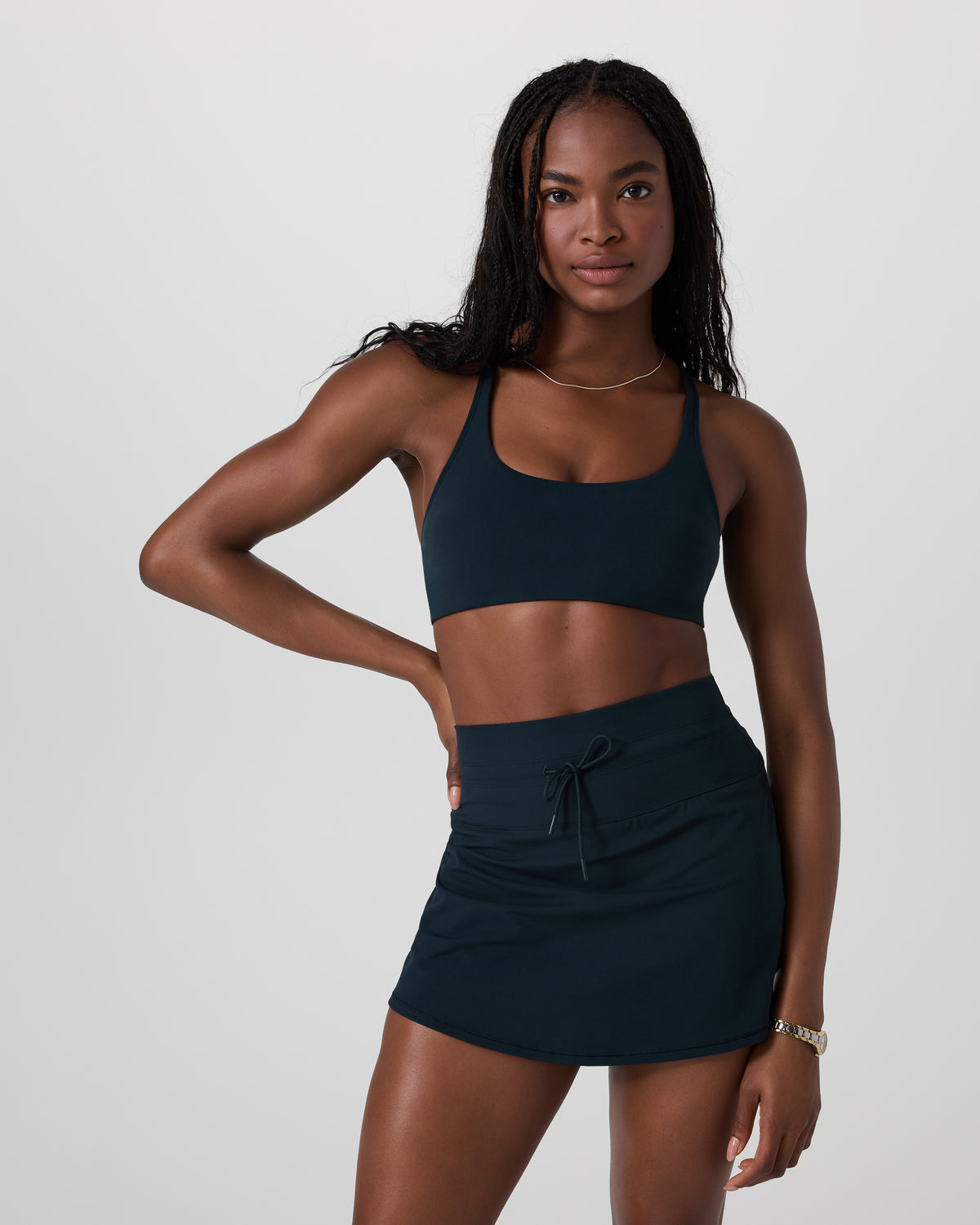 Women Vuori Yosemite Bra Ink Strappy Sports Bra