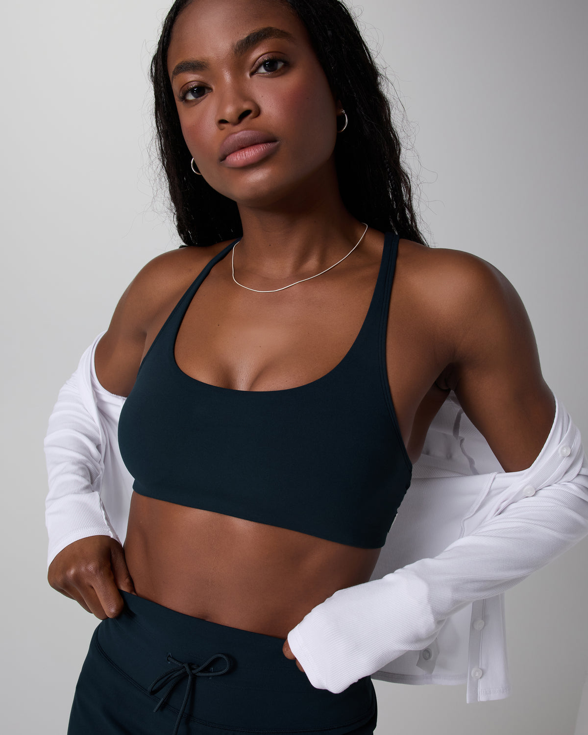 Women Vuori Yosemite Bra Ink Strappy Sports Bra