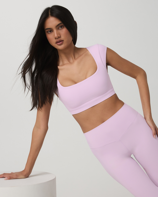 Women|New Vuori Vuori AllTheForm™ Short Sleeve Bra Women's Orchid Whisper Bra