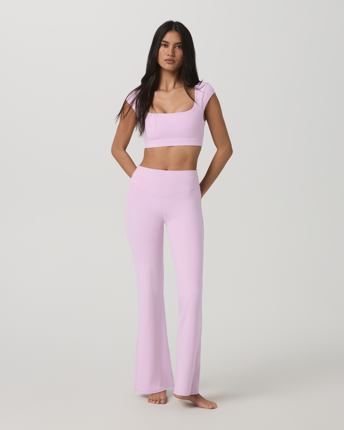 Women|New Vuori Vuori AllTheForm™ Short Sleeve Bra Women's Orchid Whisper Bra