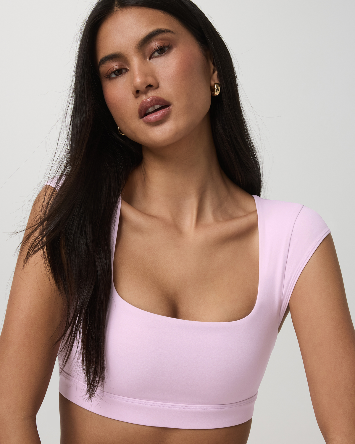 Women|New Vuori Vuori AllTheForm™ Short Sleeve Bra Women's Orchid Whisper Bra