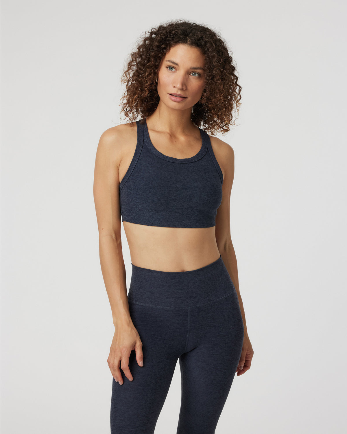 Women Vuori Elevation Racer Bra Midnight Racerback Sports Bra
