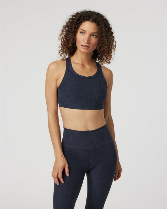 Women Vuori Elevation Racer Bra Midnight Racerback Sports Bra