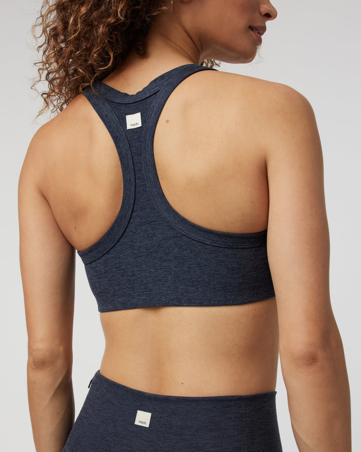 Women Vuori Elevation Racer Bra Midnight Racerback Sports Bra