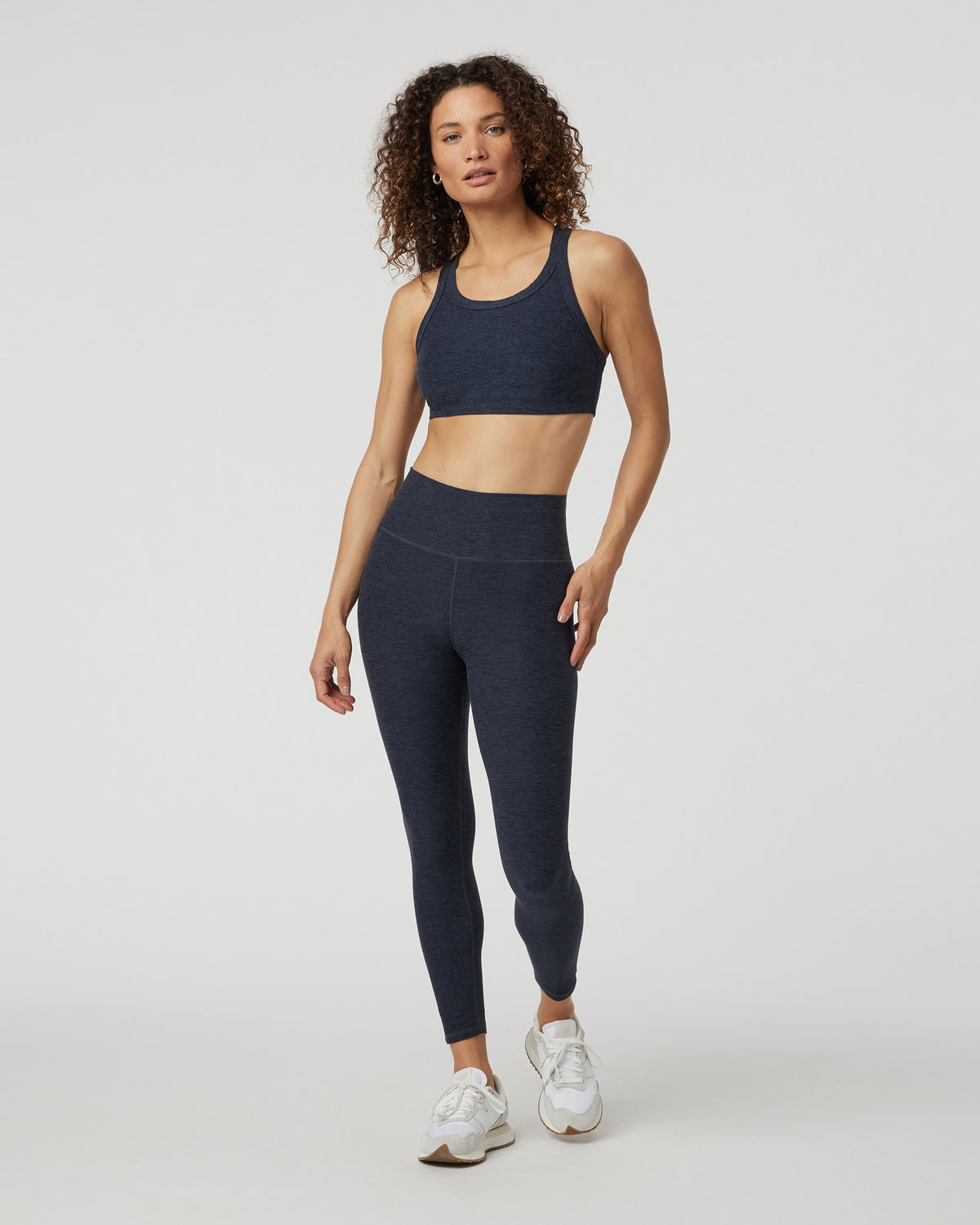 Women Vuori Elevation Racer Bra Midnight Racerback Sports Bra