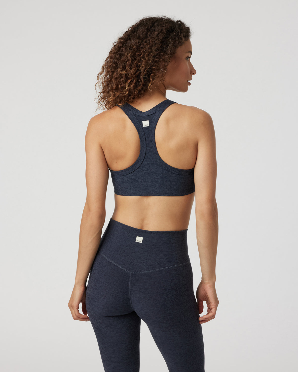 Women Vuori Elevation Racer Bra Midnight Racerback Sports Bra