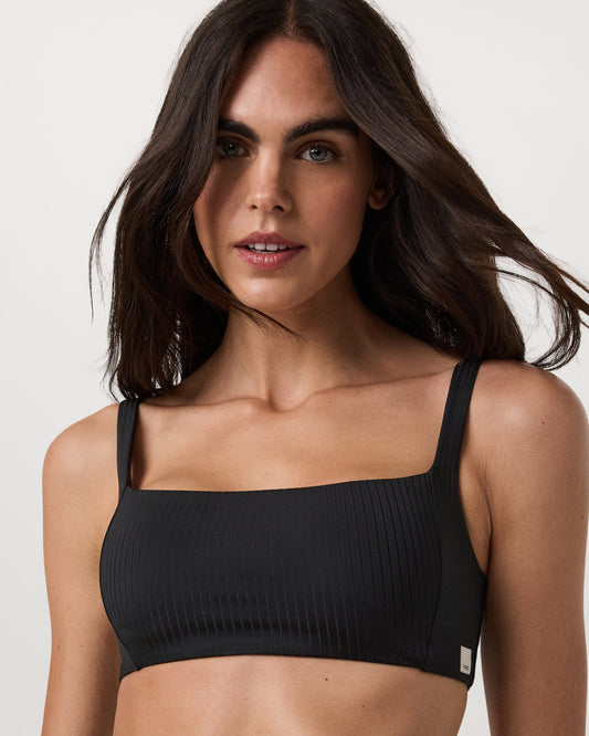 Women Vuori Inversion Rib Bra Women's Black Sports Bra