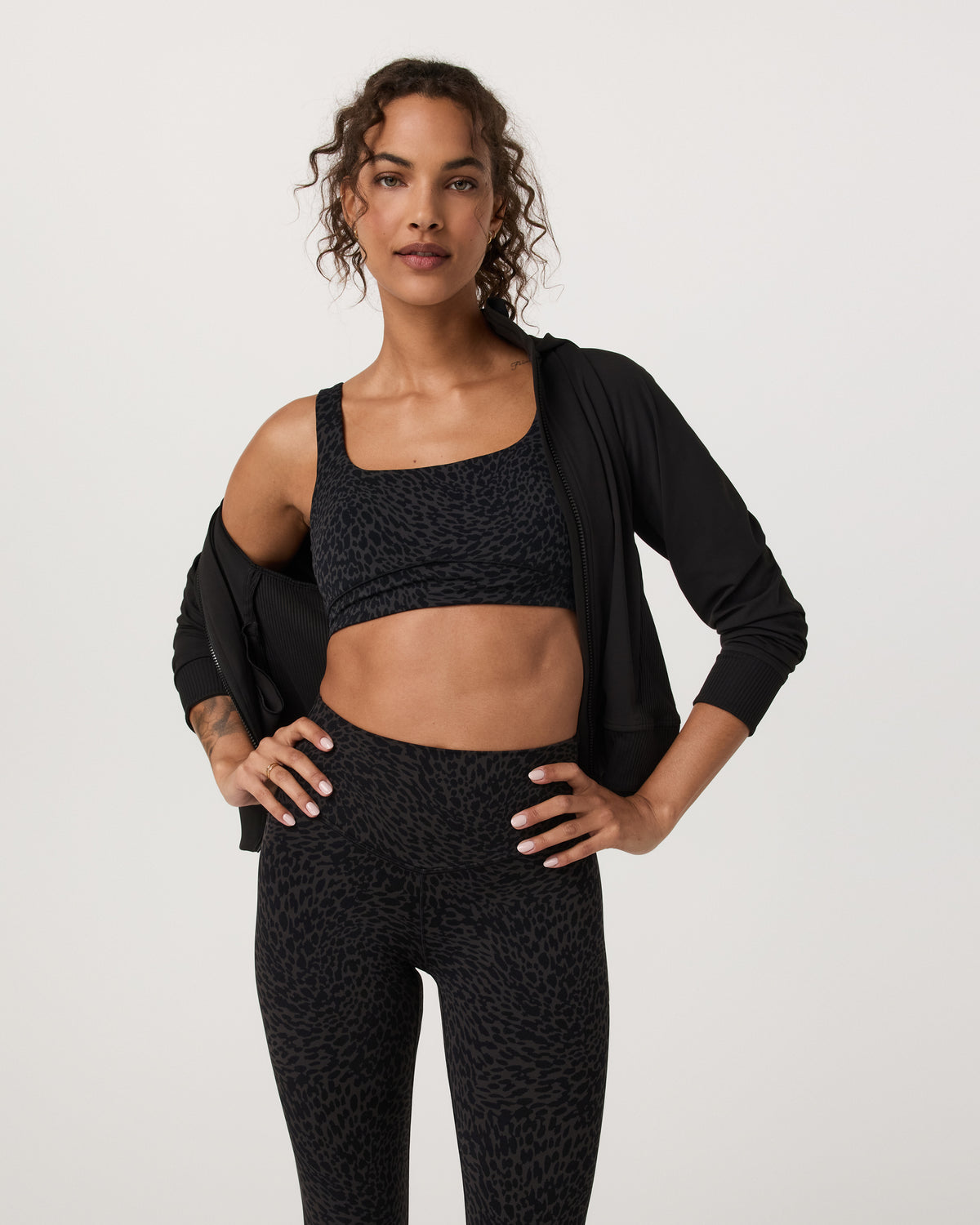 Women Vuori Vuori AllTheForm™ Bra Black Blurred Torrent Sports Bra