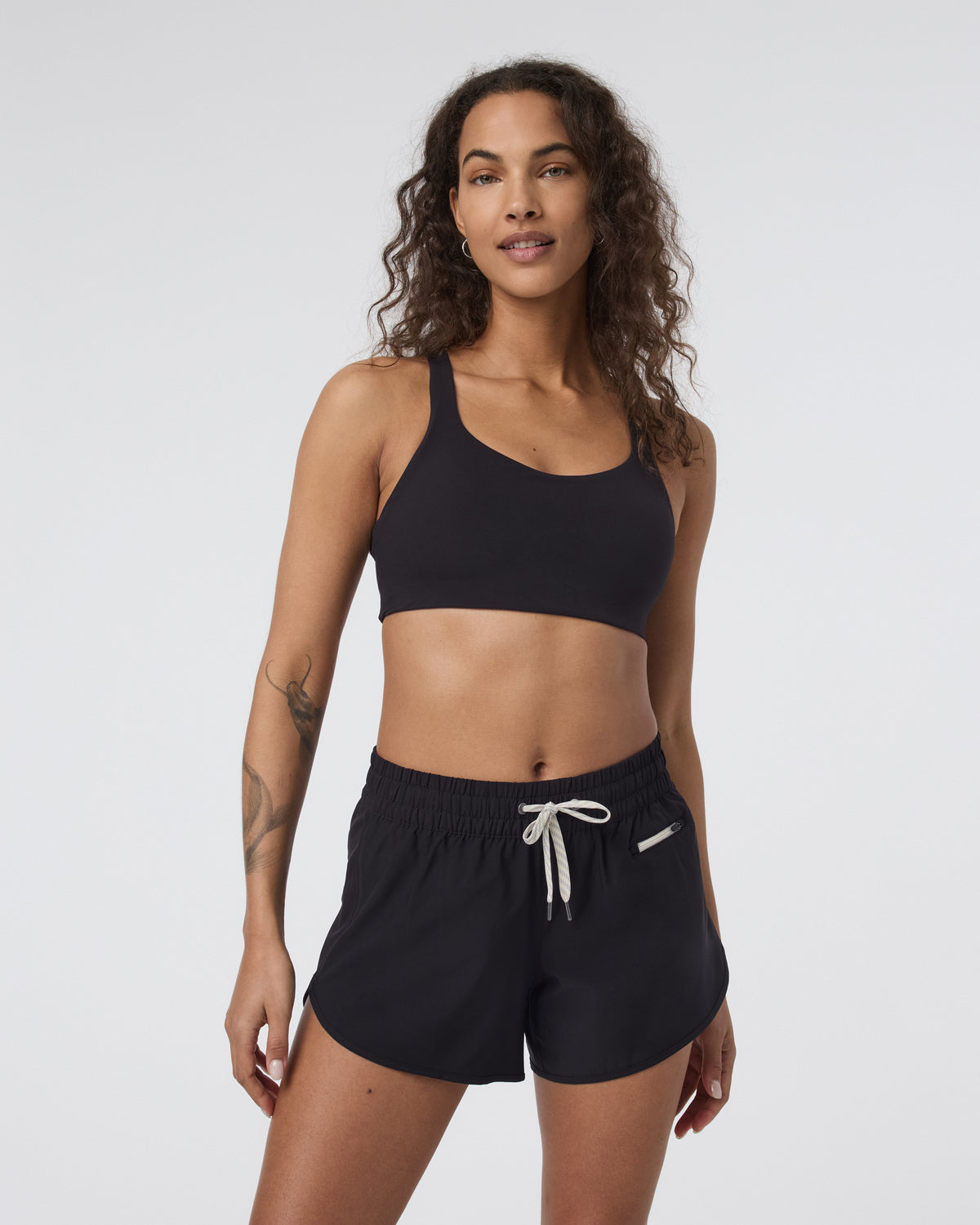 Women Vuori Dynamic Bra Black Medium Support Sports Bra