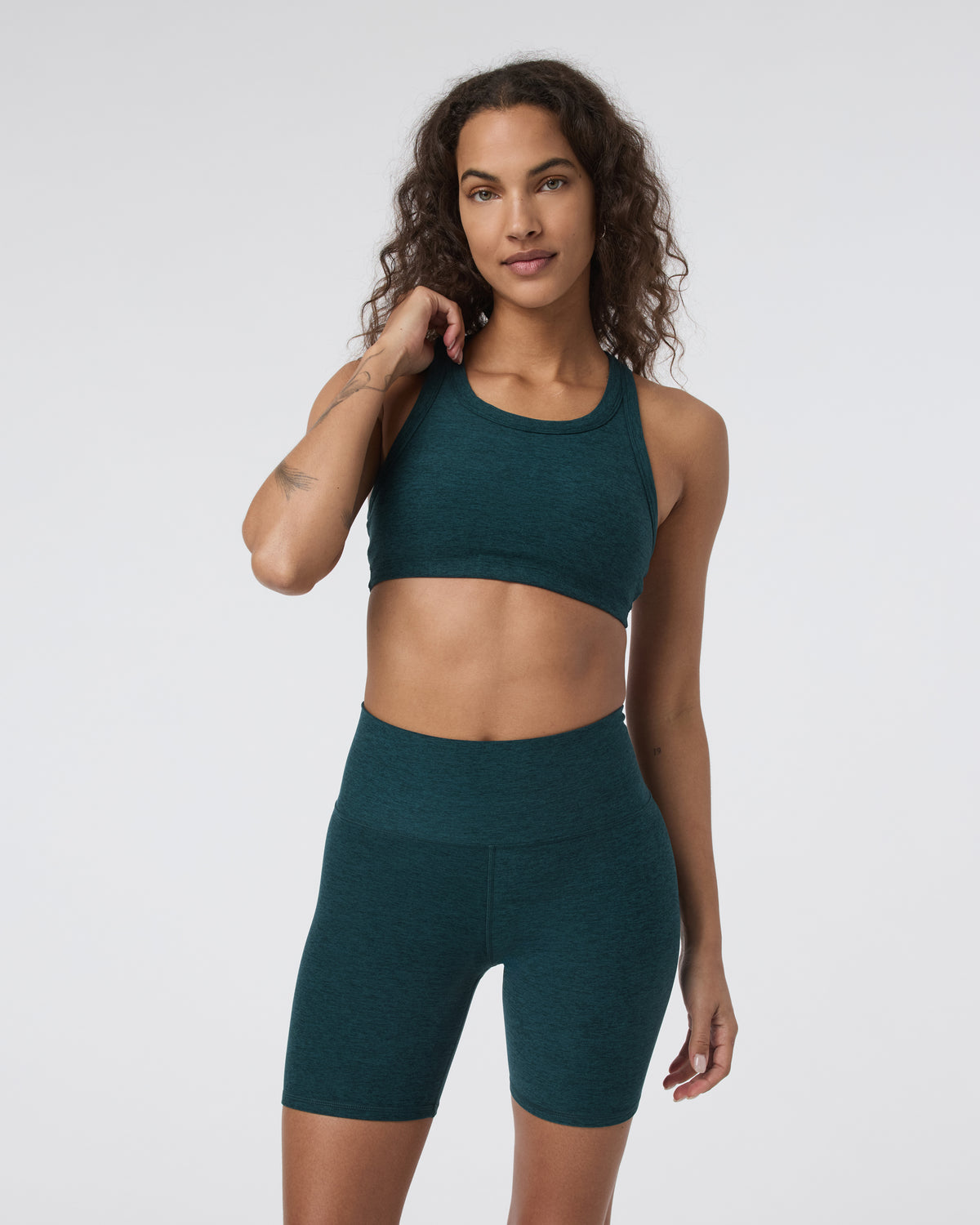 Women Vuori Elevation Racer Bra Moss Heather