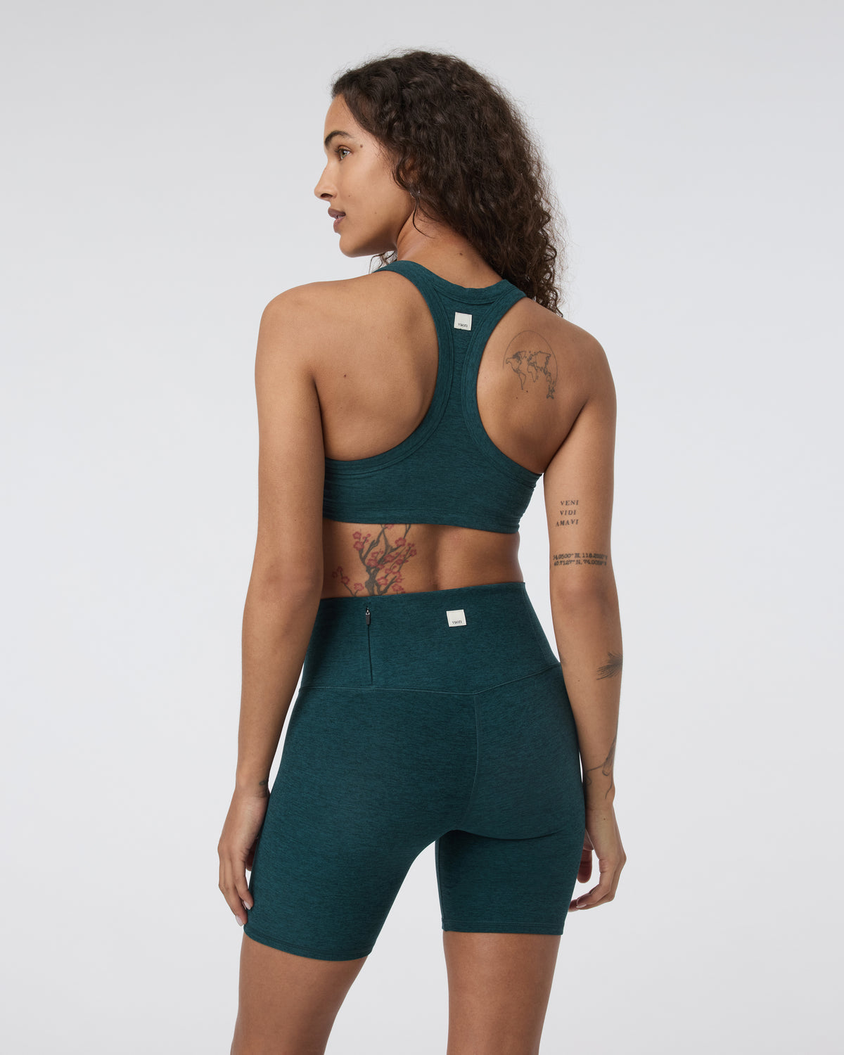 Women Vuori Elevation Racer Bra Moss Heather
