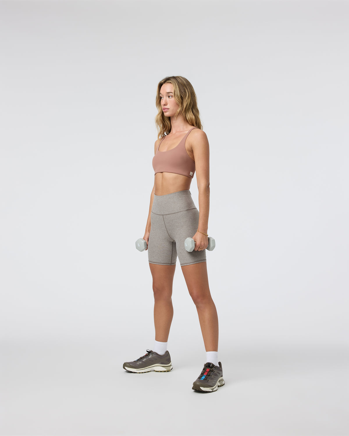 Women Vuori Yosemite Bra Sedona Brown Strappy Sports Bra