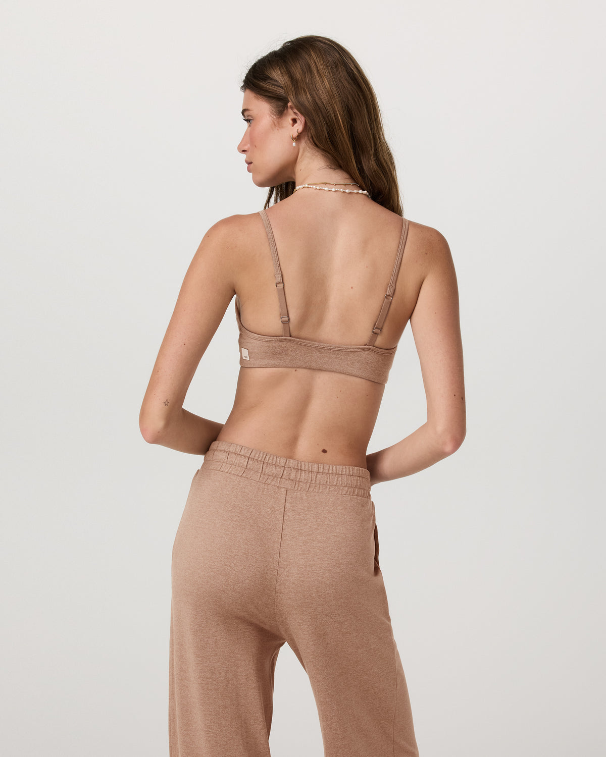 Women Vuori Halo Essential Bra Women's Nutmeg Heather Sports Bra