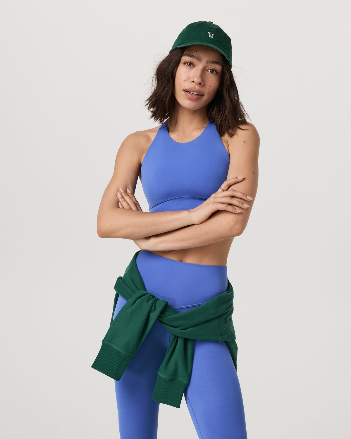Women Vuori Vuori AllTheForm™ High Neck Bra Bright Iris Sports Bra