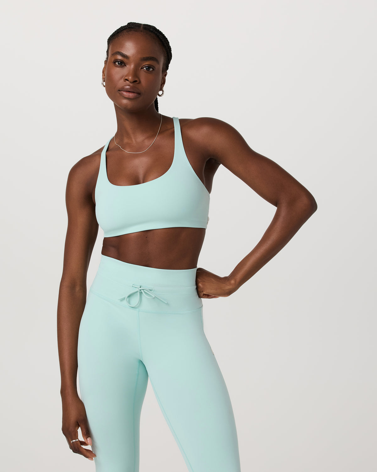 Women Vuori Yosemite Bra Women's Spearmint Strappy Sports Bra