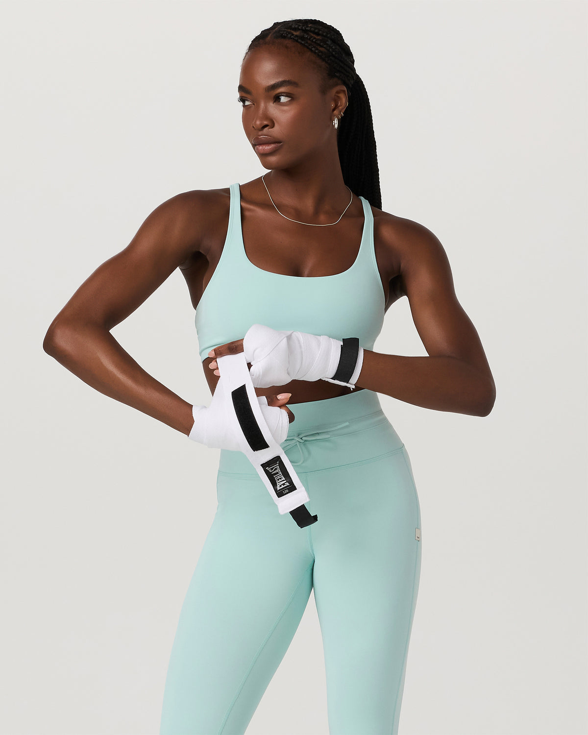 Women Vuori Yosemite Bra Women's Spearmint Strappy Sports Bra