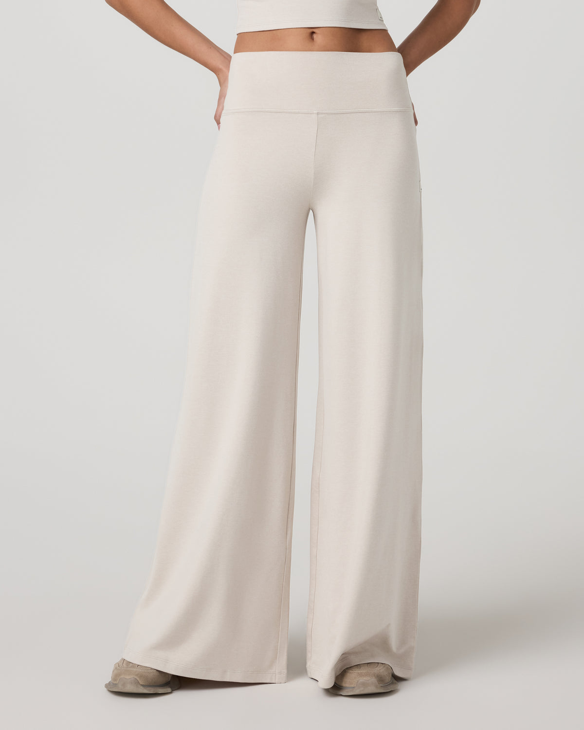 Women|New Vuori Halo Easy Wideleg Pant-Short Women's Ecru Heather Pants