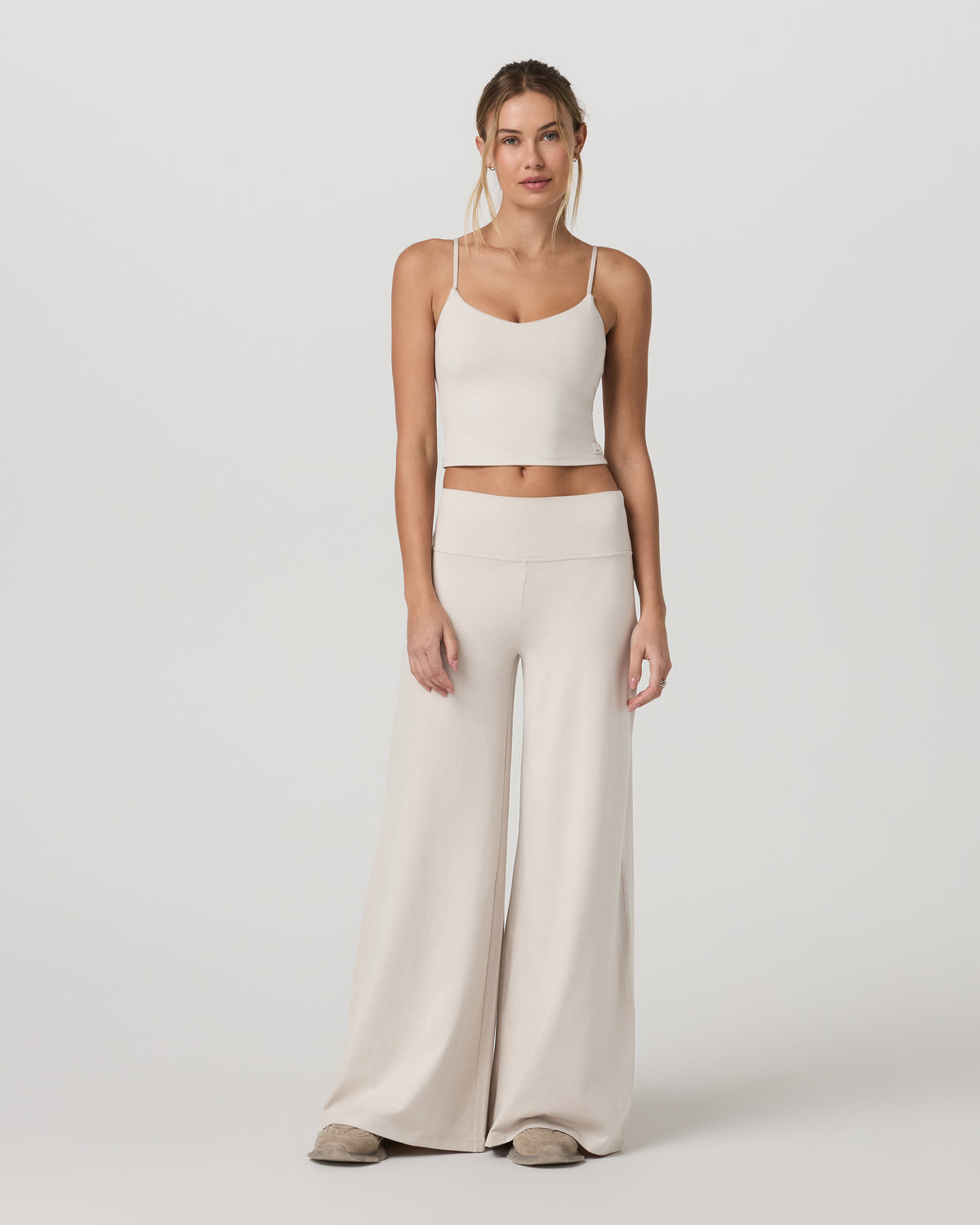 Women|New Vuori Halo Easy Wideleg Pant-Short Women's Ecru Heather Pants