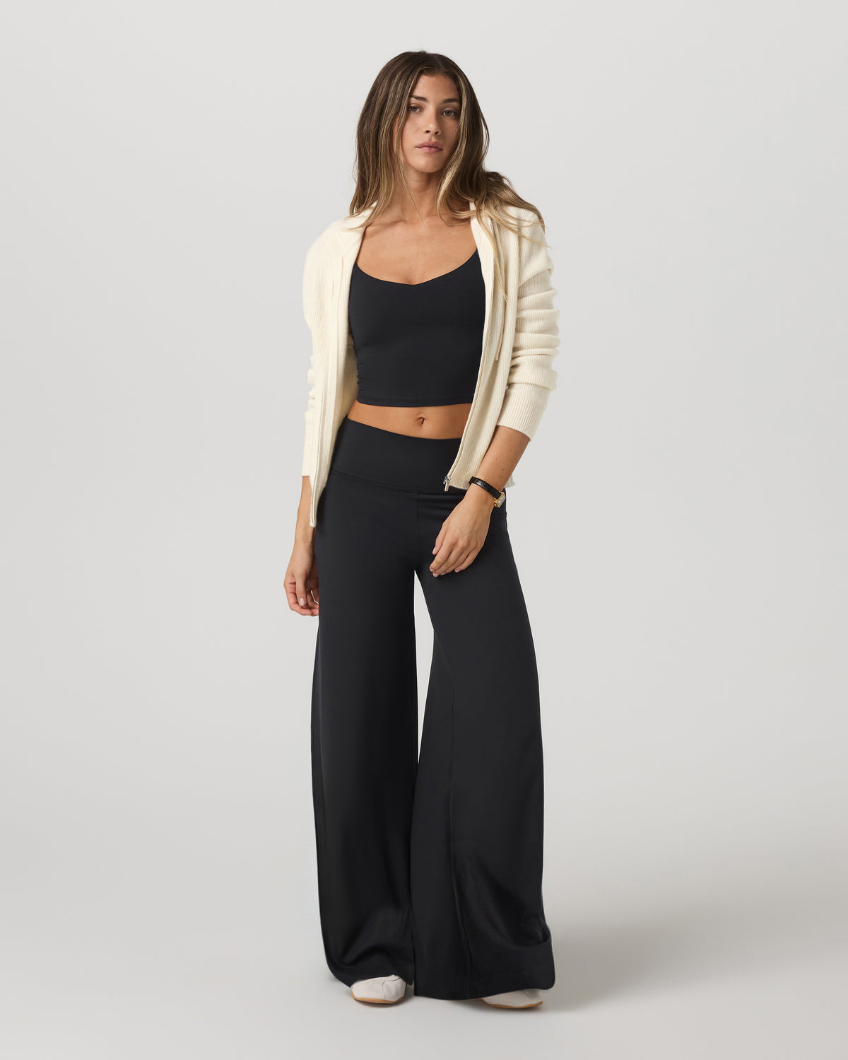 Women|New Vuori Halo Easy Wideleg Pant Women's Solid Black Wideleg Pants