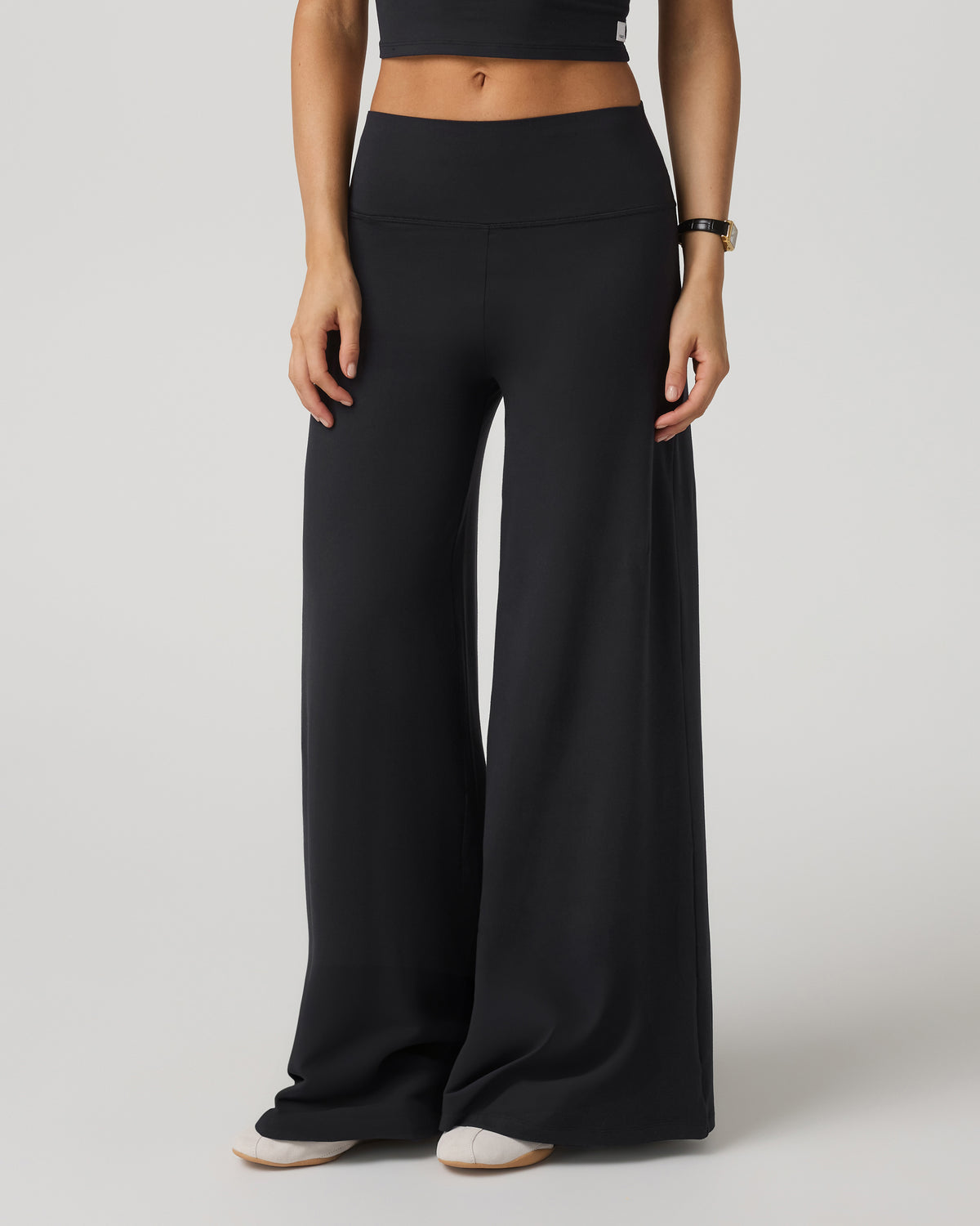 Women|New Vuori Halo Easy Wideleg Pant Women's Solid Black Wideleg Pants