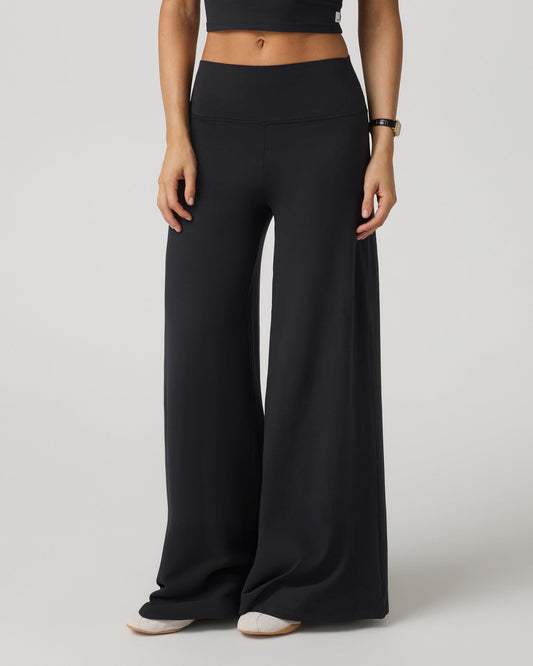 Women|New Vuori Halo Easy Wideleg Pant - Short Women's Solid Black Pants