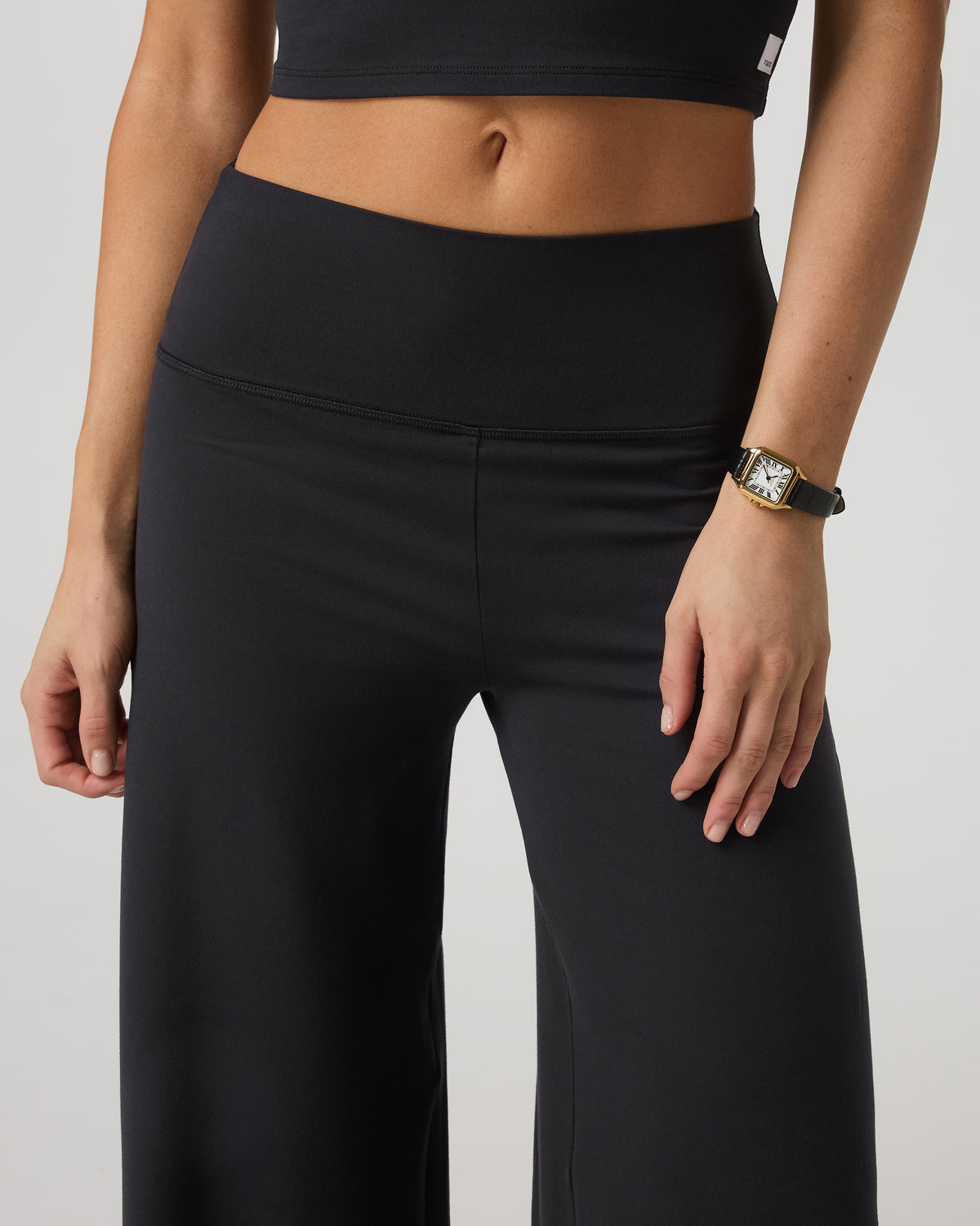 Women|New Vuori Halo Easy Wideleg Pant - Short Women's Solid Black Pants