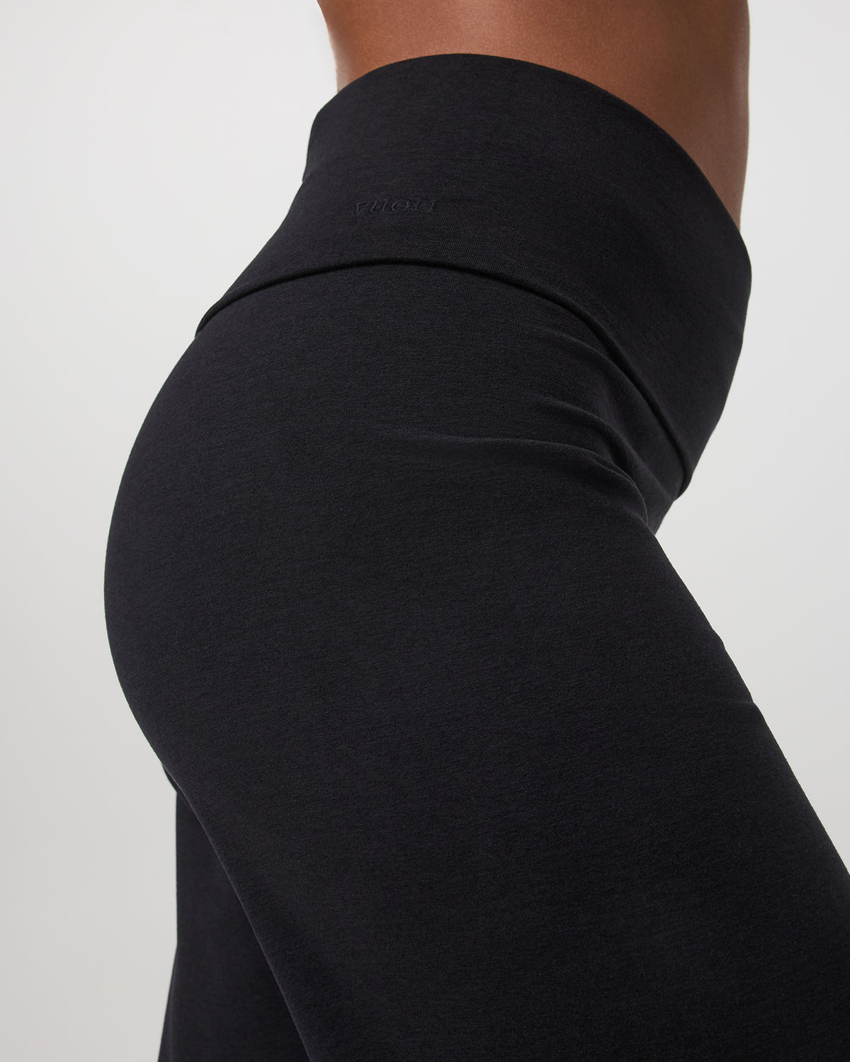 Women|New Vuori Granite Foldover Straight Leg Women's Black Heather Pant