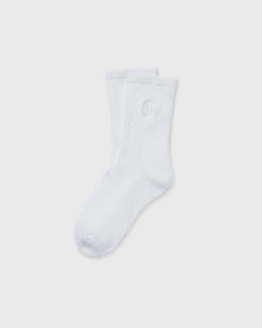 Women|Men|Accessories Vuori Half Crew Sock 2.0 White Performance Socks