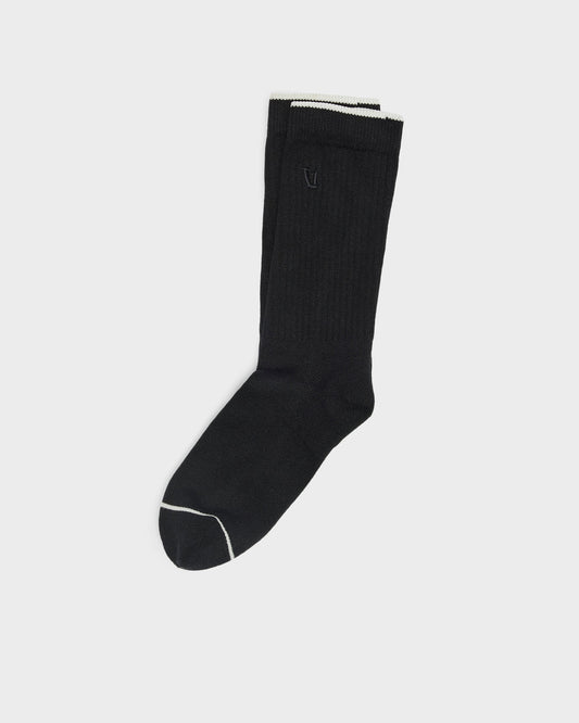 Women|Men|Accessories Vuori V1 Crew Sock Black Crew Socks Clothing