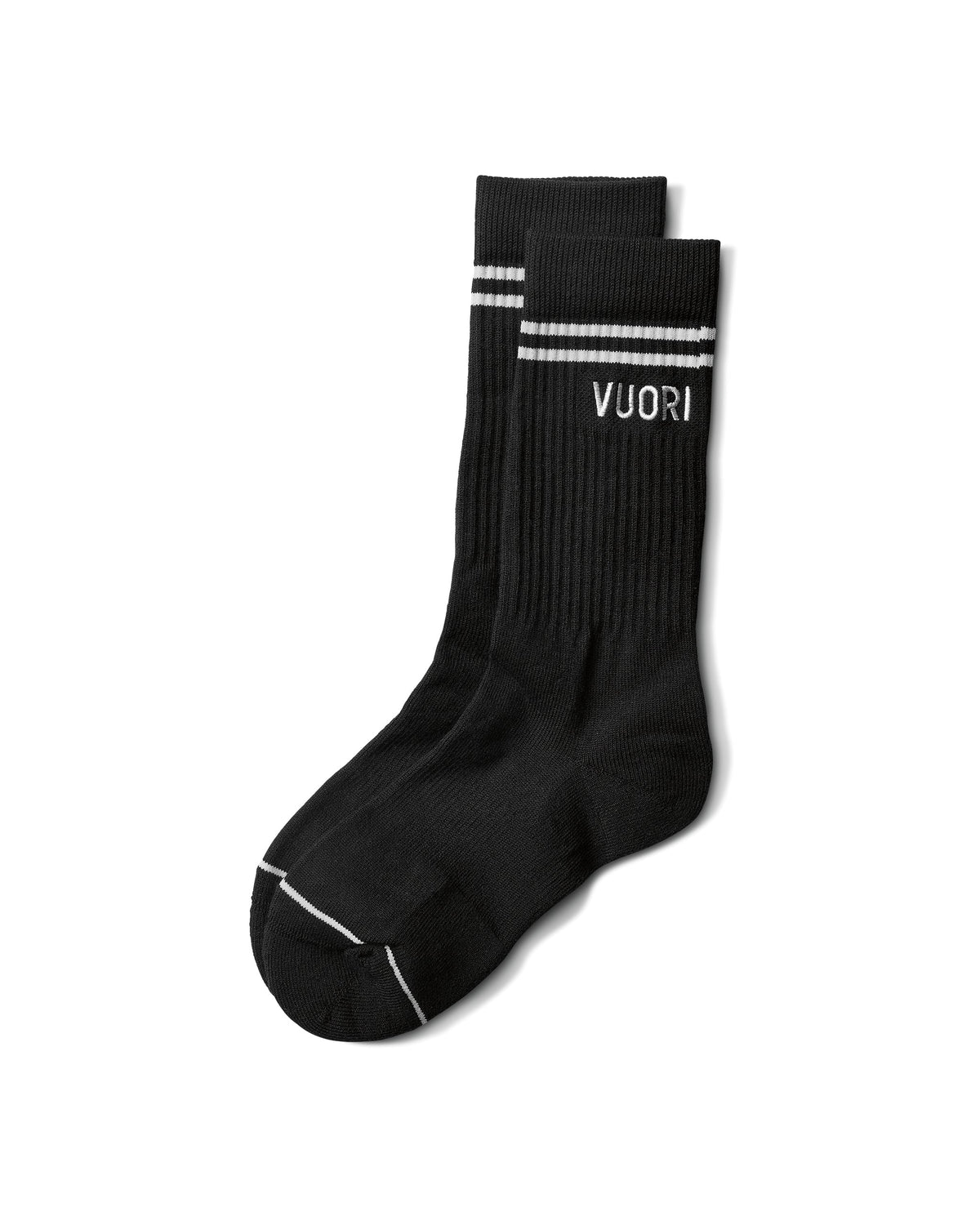 Women|Men|Accessories Vuori Vuori Crew Sock Black Performance Crew Socks