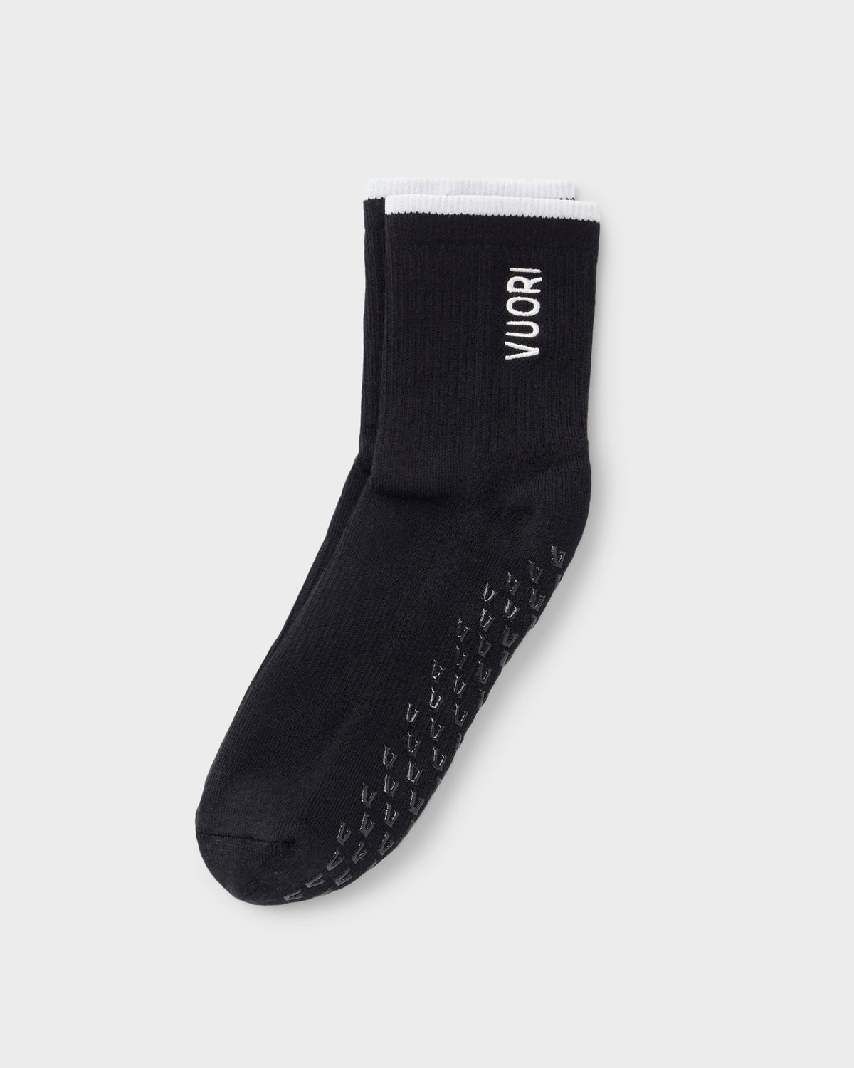 Women|Men|Accessories Vuori Half Crew Gripper Sock Black Grip Socks