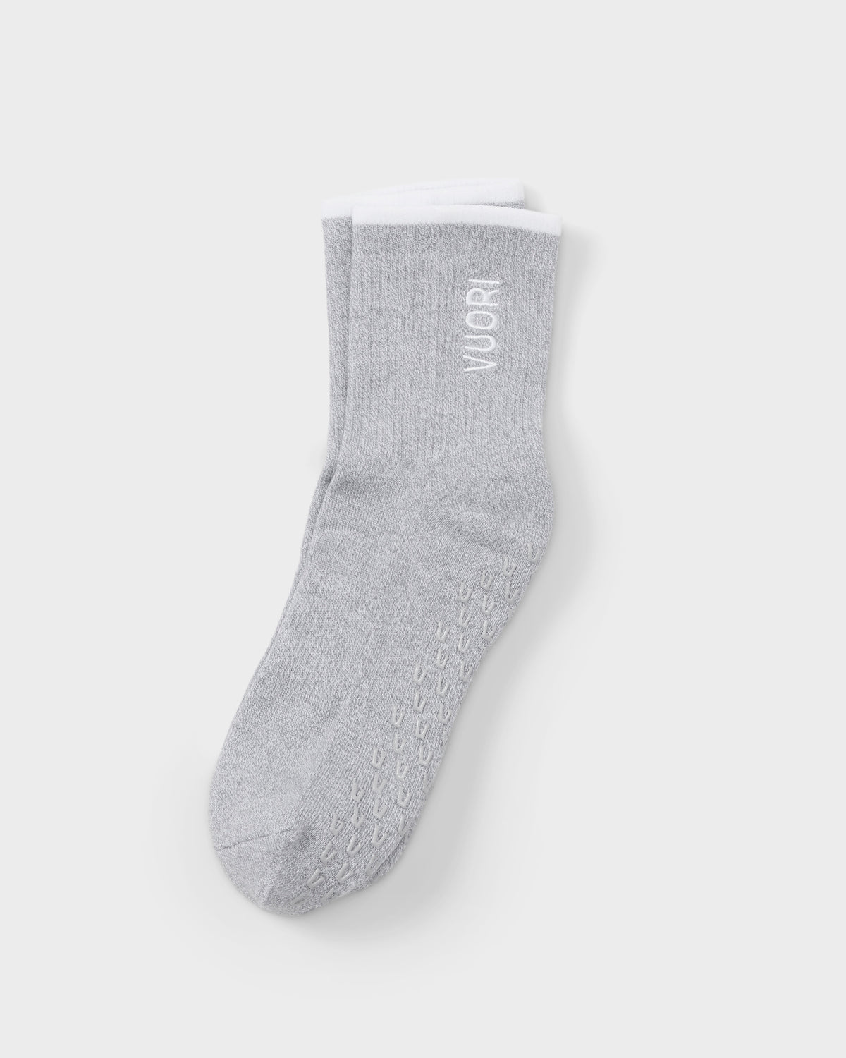 Women|Men|Accessories Vuori Half Crew Gripper Sock Light Heather Grey Grip