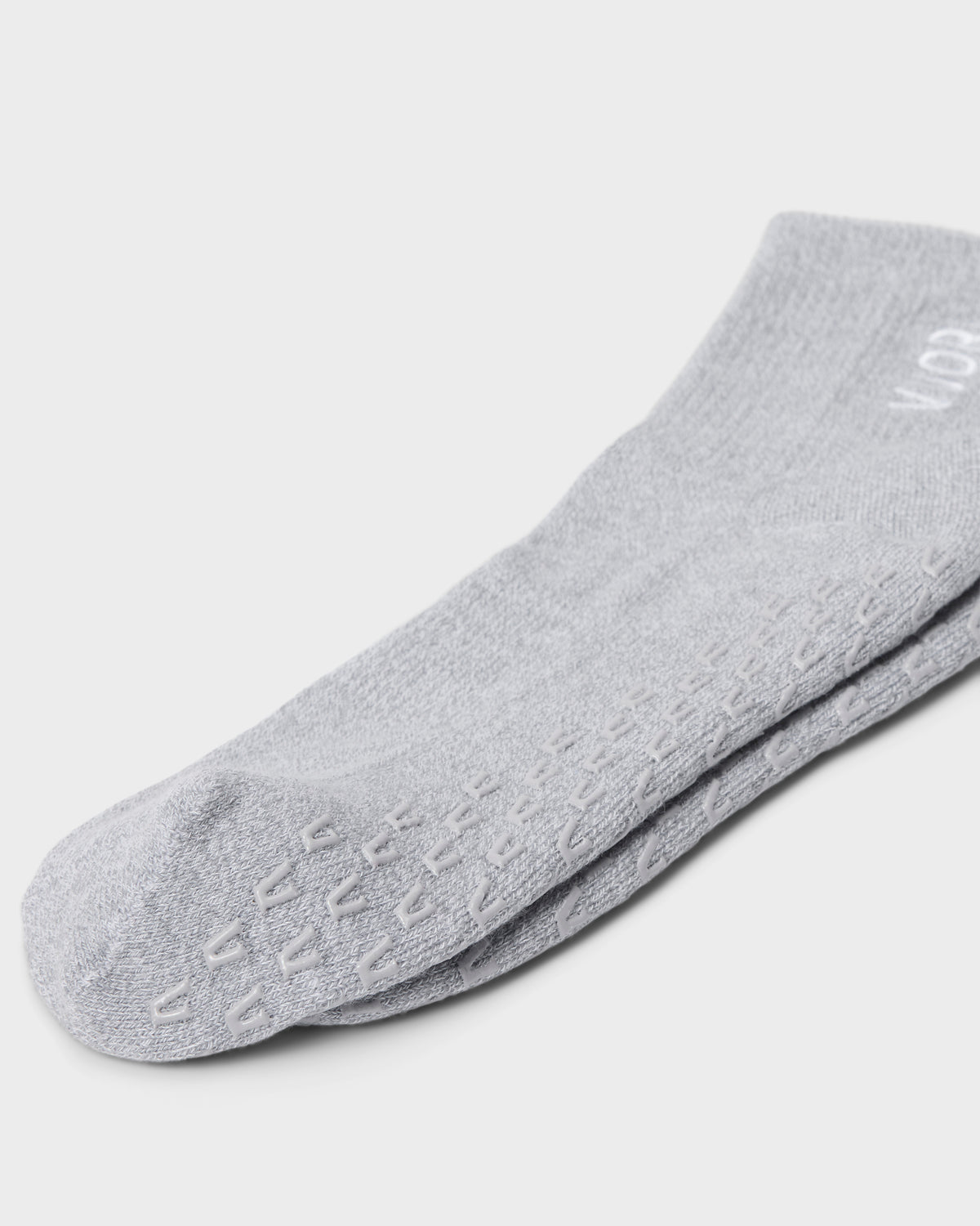Women|Men|Accessories Vuori Half Crew Gripper Sock Light Heather Grey Grip