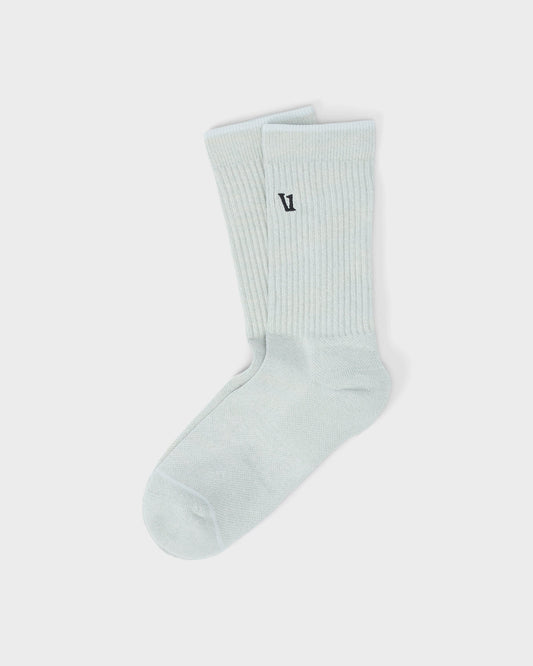 Women|Men|Accessories|New Vuori V1 Crew Sock 2.0 Storm Blue Heather Performance Socks