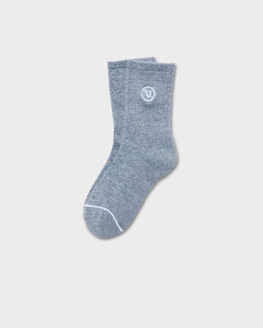 Women|Men|Accessories|New Vuori Half Crew Sock 2.0 Light Heather Grey Performance Socks