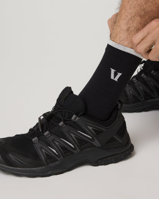 Women|Men|Accessories|New Vuori Performance Crew Sock Black Crew Socks