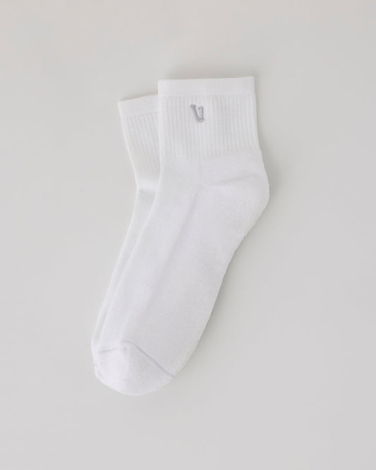 Women|Men|Accessories Vuori Quarter Crew V1 Sock 2.0 White