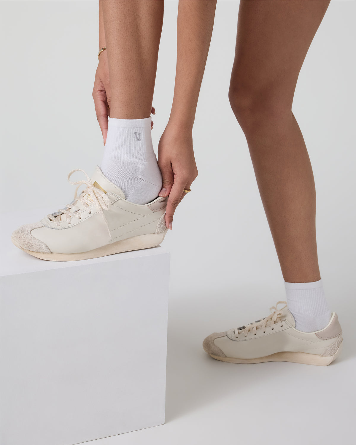 Women|Men|Accessories Vuori Quarter Crew V1 Sock 2.0 White