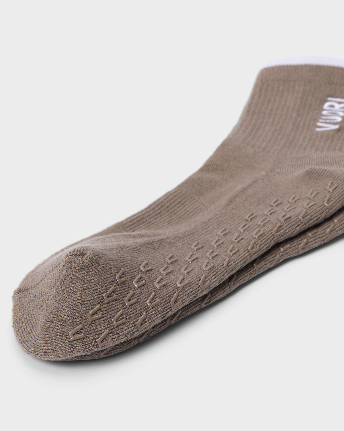 Women|Men|Accessories Vuori Half Crew Gripper Sock Smokey Taupe Grip Socks