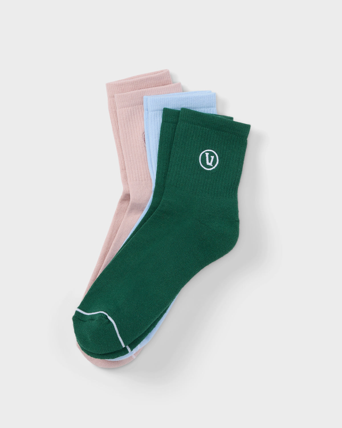 Women|Men|Accessories Vuori Half Crew Sock Viridian Socks