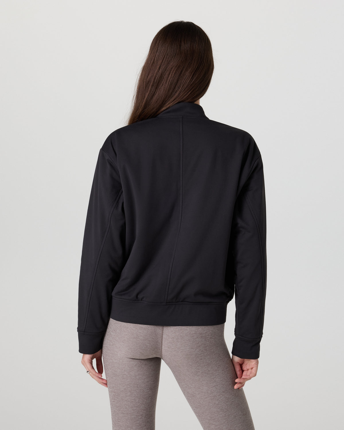 Women Vuori Halo Basin Bomber Women's Solid Black Jacket