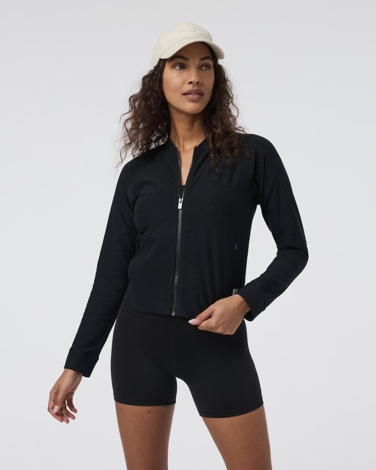 Women Vuori Elevation Track Jacket Black Heather