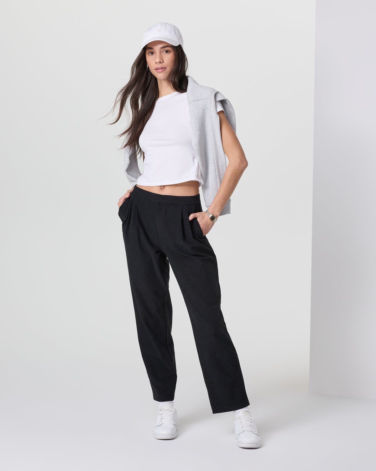 Women Vuori Elevation Ankle Trouser Black Heather