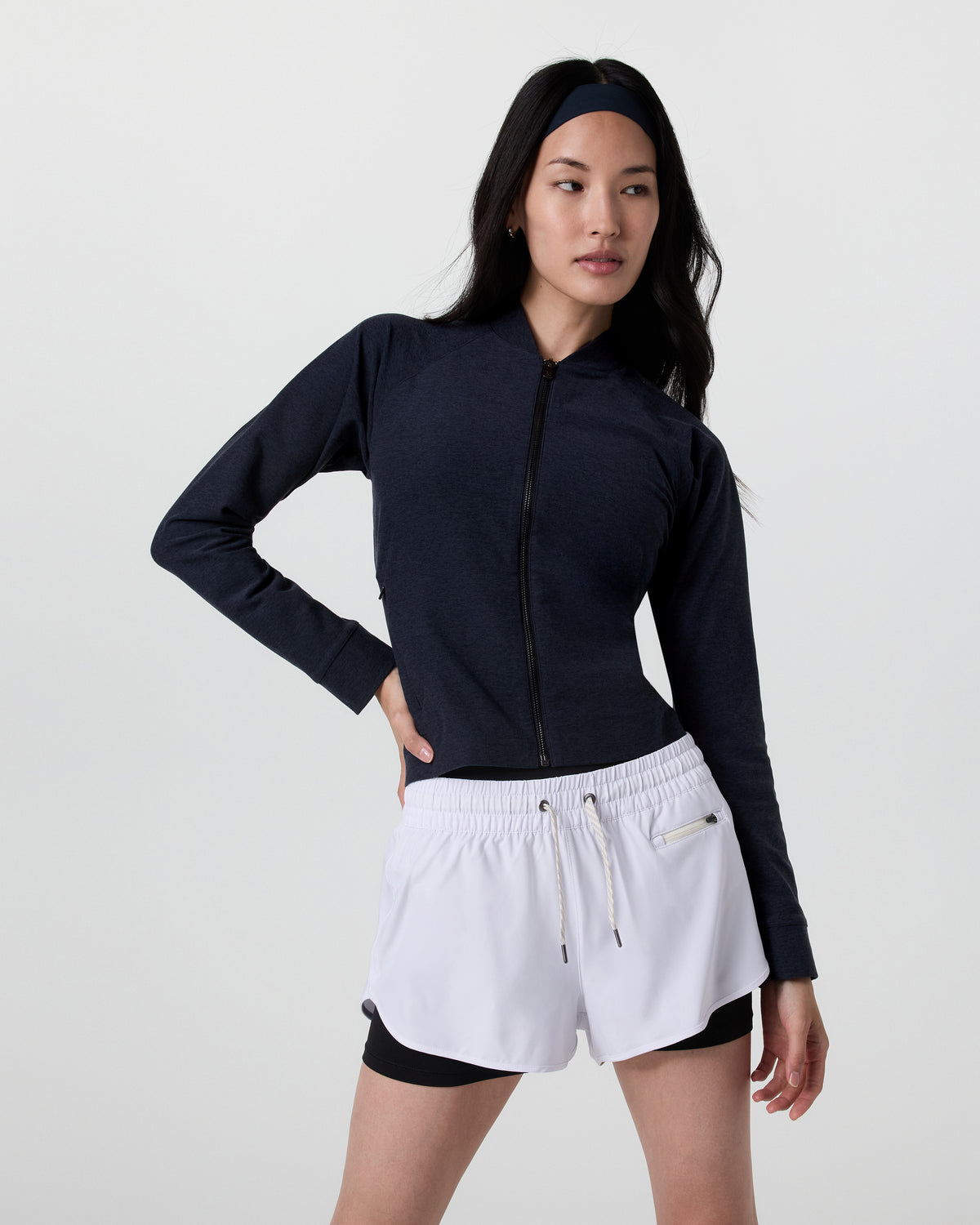 Women Vuori Elevation Track Jacket Midnight Heather
