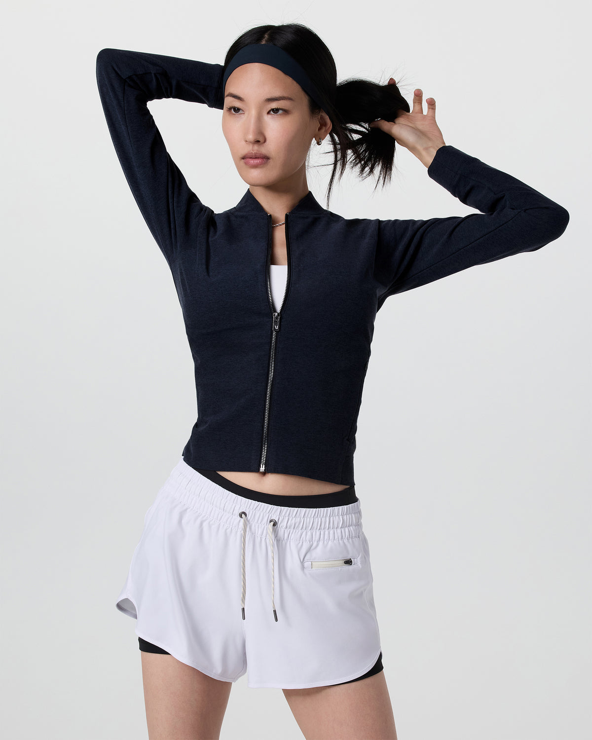 Women Vuori Elevation Track Jacket Midnight Heather
